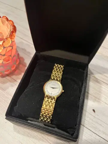 레이몬드 윌 골드 쿼츠 아날로그 시계 박스 포함