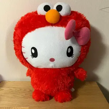 USJ 한정판 키티 엘모 콜라보 봉제 인형