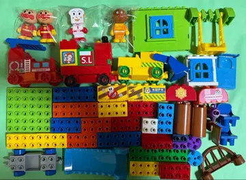 호빵맨 블록 세트 2 소방차 불도저 SL맨 포함