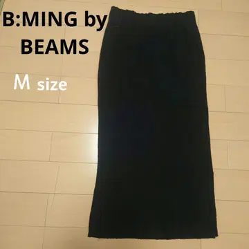 B:MING by BEAMS 리브편 블랙 타이트 스커트 M