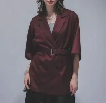 1회 착용 HARE 빅 테일러드 자켓 완판템 와인 레드