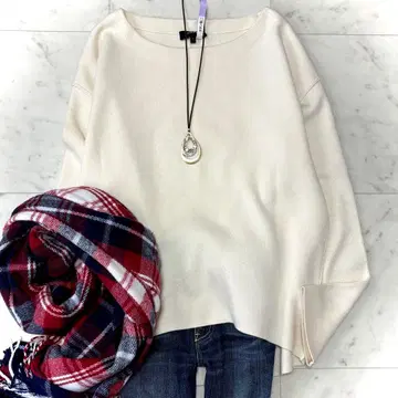 새상품급 띠어리 코튼울 크루넥 니트 풀오버 S