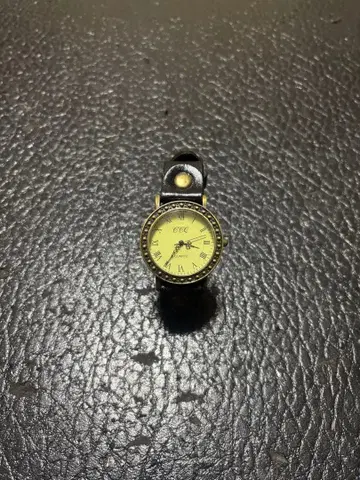 손목시계 블랙 가죽 남성용