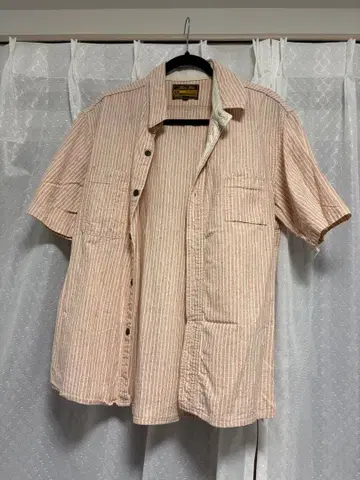 Bear Foot 반팔 셔츠 XL 핑크 스트라이프