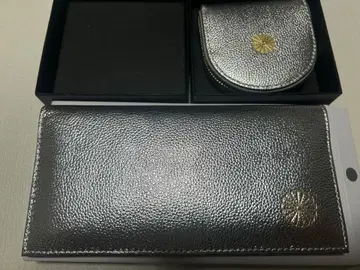 [당일 발송] 황궁 장지갑 천연 가죽 실버 은색/코인 케이스 동전 지갑