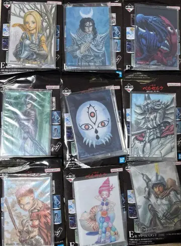 제일복권 베르세르크 E상 아크릴 스탠드 9개 묶음 판매 BERSERK