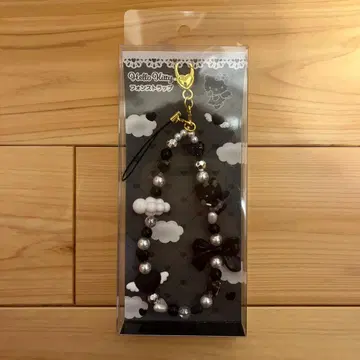 산리오 폰 스트랩 헬로키티 블랙