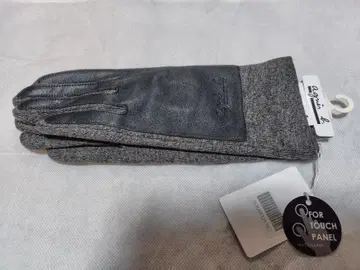 아네스베 장갑 그레이 터치 패널 가죽 양가죽