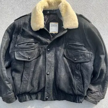 gacca 가죽 블루종 라이더스 가죽 자켓 퍼 가죽 블랙