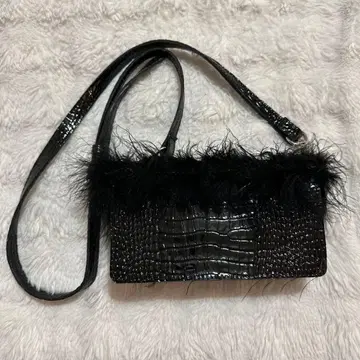 the virgins croco bag black