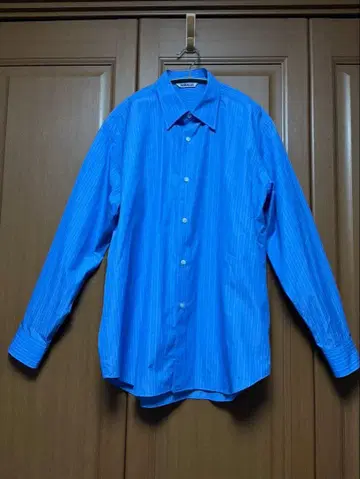 AURALEE 스트라이프 셔츠 사이즈 3 파랑