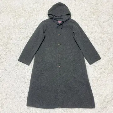 레어 45rpm 더플 코트 롱 기장 울 그레이 프리 사이즈