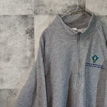 맨투맨 트레이닝복 그레이 하프 지퍼 M A31,10