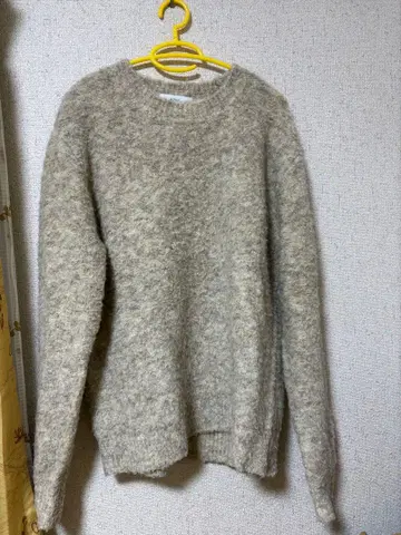 AZUL 베이지 계열 크루넥 스웨터 M