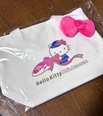 [ JR 서일본 한정판 ] 헬로키티 신칸센 토트백