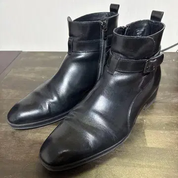 남성용 부츠 블랙 지퍼 포함