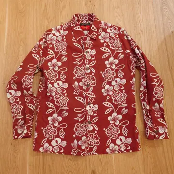 BEAMS+ 데일 호프 하와이안 셔츠 L 빨간색