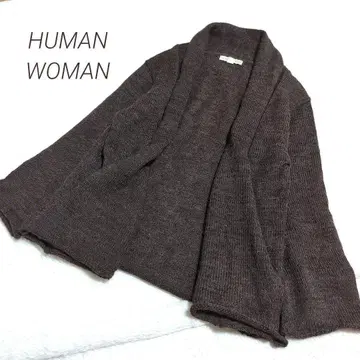 [ HUMAN WOMAN ] 알파카 린넨 혼방 루즈핏 가디건