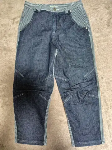 i+mu 스트라이프 데님 팬츠