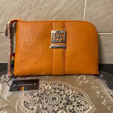 [새상품] 까스텔바작 솔베 클러치백 오렌지 16,280엔