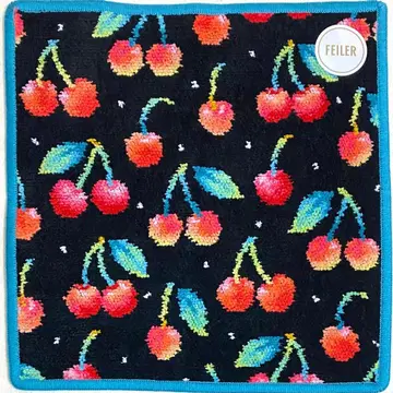 페이러 타월 손수건 체리 도트