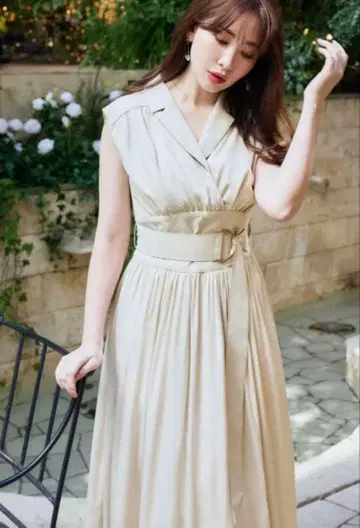 herlipto 클래식 옥스포드 벨티드 드레스/M 사이즈