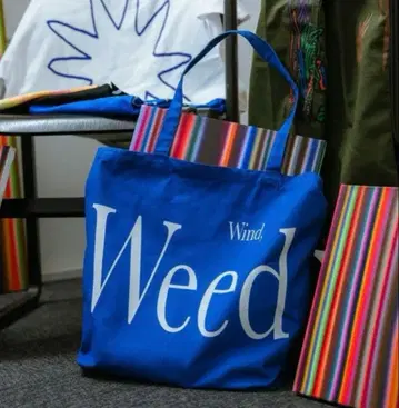 WIND AND SEA x pen public Tote Bag 'Blue