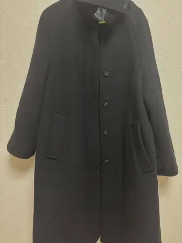 HANE Hidden Button Balmacaan 체스터 코트