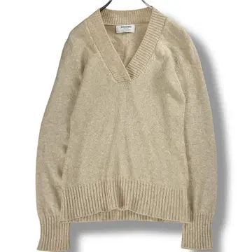[ 새상품급 ] 존스톤즈 캐시미어 100% V넥 니트 S 베이지
