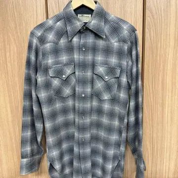 Pendleton 웨스턴 셔츠 M 그레이 계열 체크