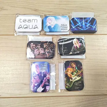 Aqua Timez 20th 온라인 복권 G상 오리지널 캔뱃지 전7종