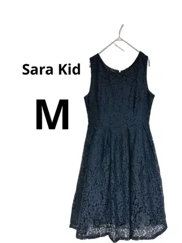 사라키드 Sara Kid 네이비 레이스 슬리브리스 원피스 결혼식