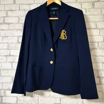 네이비 골드 버튼 테일러드 자켓