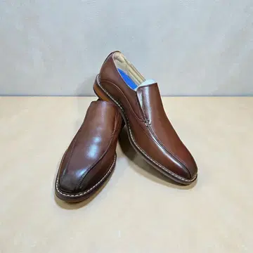 신년 세일 미사용 새상품 비즈니스 슈즈 가죽 신발 브라운 (27cm)