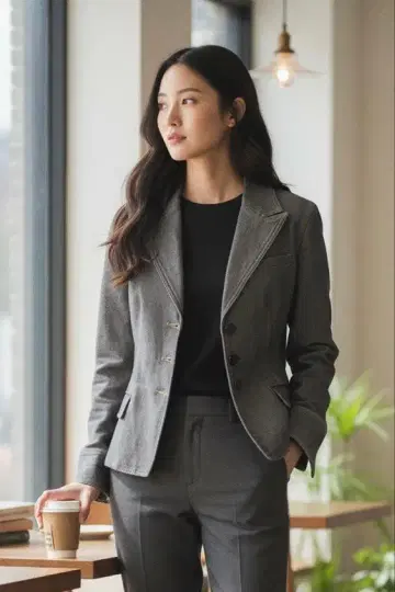 폴 스튜어트 그레이 테일러드 자켓