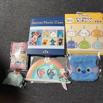 시크릿 냅색 키체인 스티치 헤어 클립 사진 케이스