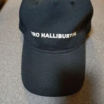 [ 새상품급 ] ZERO HALLIBURTON 캡 블랙 로고 자수