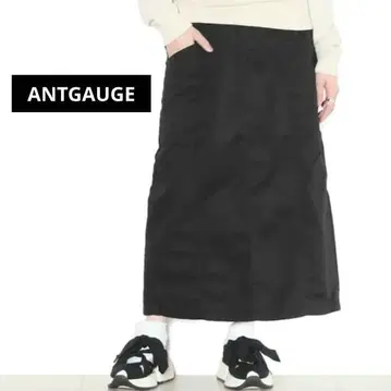 ANTGAUGE 아토게이지 세미롱 이지 스커트 블랙 M