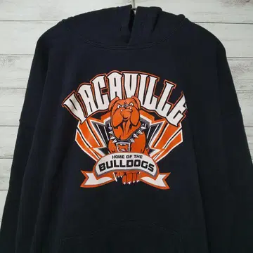 GILDAN 후드티 불독스 XL 와이드 소매 블랙 USA 구제 의류