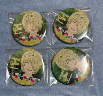 사이키 쿠스오의 재난 애니메이트 카페 캔뱃지 사이키 쿠스케 4점 세트