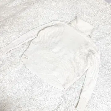 랄프 로렌 터틀넥 니트 크림색 XXS 사이즈