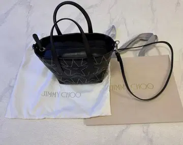 지미추 별 패턴 블랙 미니 토트 숄더백