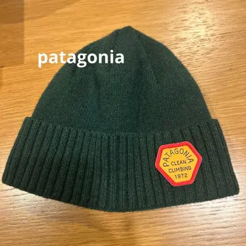 새상품급 Patagonia 니트 모자 그린 비니