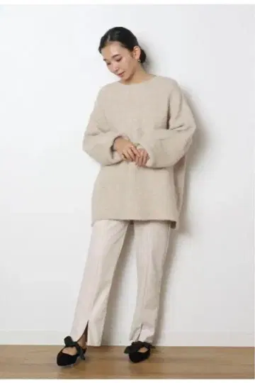 [ meri ] 릴랙스 니트 베이지