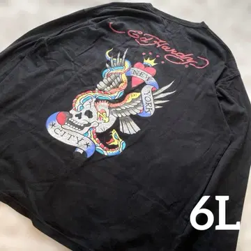 ED HARDY 에드하디 롱T 6L 00s y2k 리바이벌 티셔츠