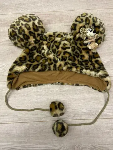 미니 마우스 레오파드 무늬 캡