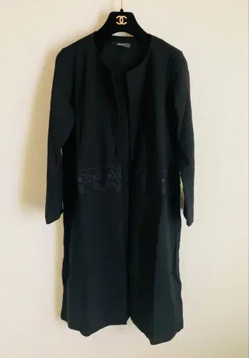 관혼상제 MERION 블랙 긴팔 원피스 레이스 레이어드 도킹 원피스 9호