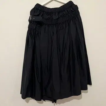 느와르케이니노미야 더블벨트랩 레이어드 스커트 noir kei