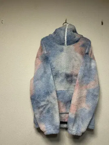 MANFINITY XL 플리스 후드티 타이다이 패턴