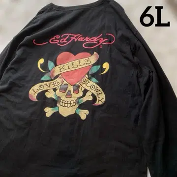 ED HARDY 에드하디 롱 T 6L 00s y2k 리바이벌